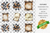 Aged Burnt Scroll Clipart Bundle