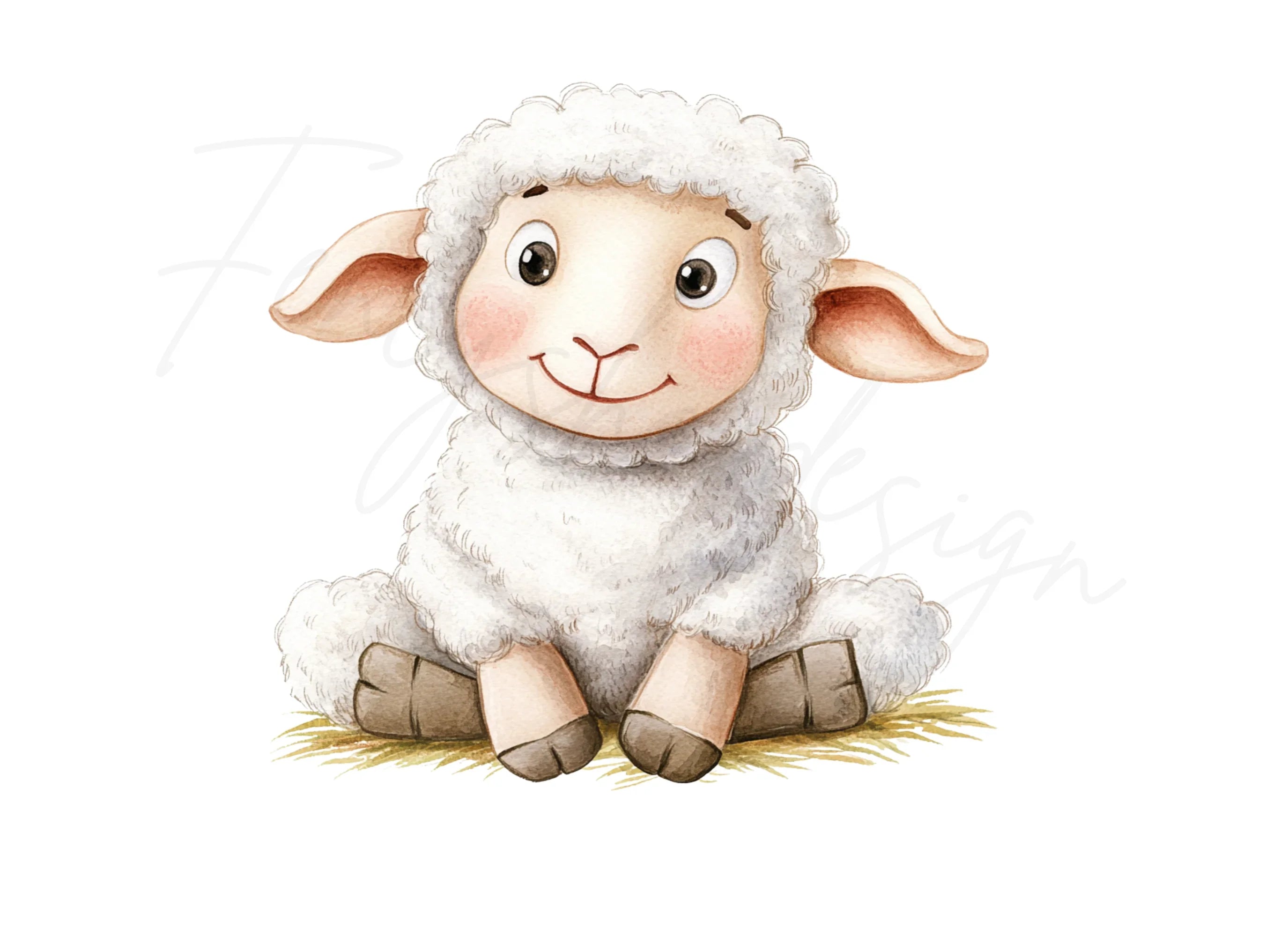 Cute Sheep Clipart Bundle