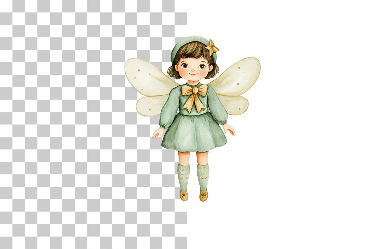 Christmas Fairy Character Clipart Bundle - CraftNest - Digital Crafting and Art