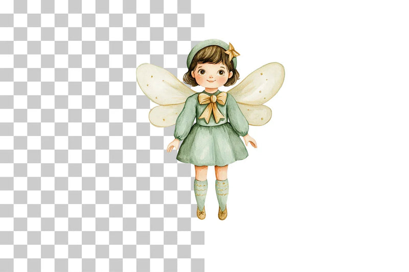Christmas Fairy Character Clipart Bundle - CraftNest - Digital Crafting and Art