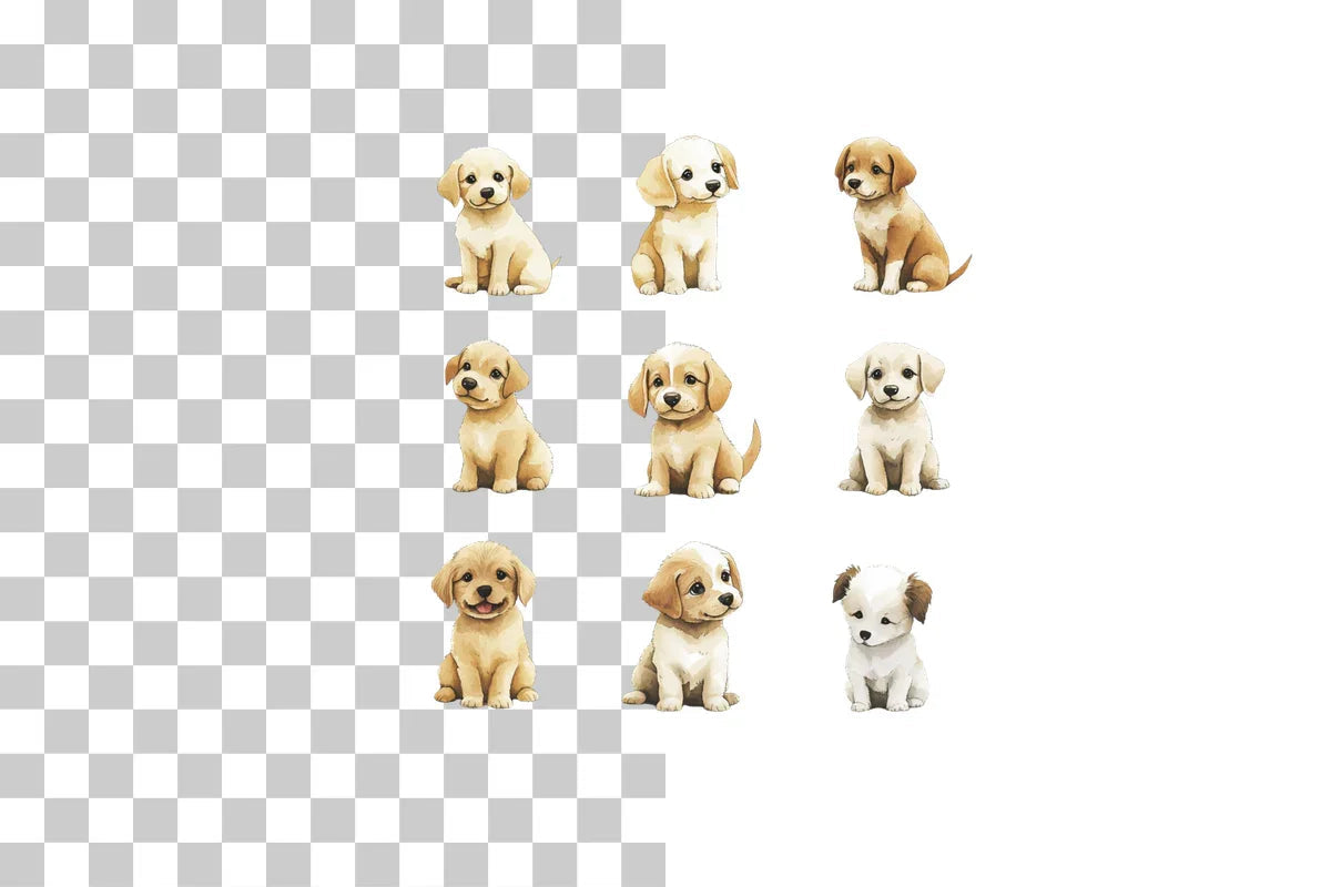 Funny Cartoon Dog Group Clipart Bundle - CraftNest - Digital Crafting and Art