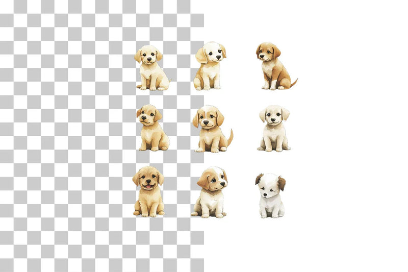 Funny Cartoon Dog Group Clipart Bundle - CraftNest - Digital Crafting and Art