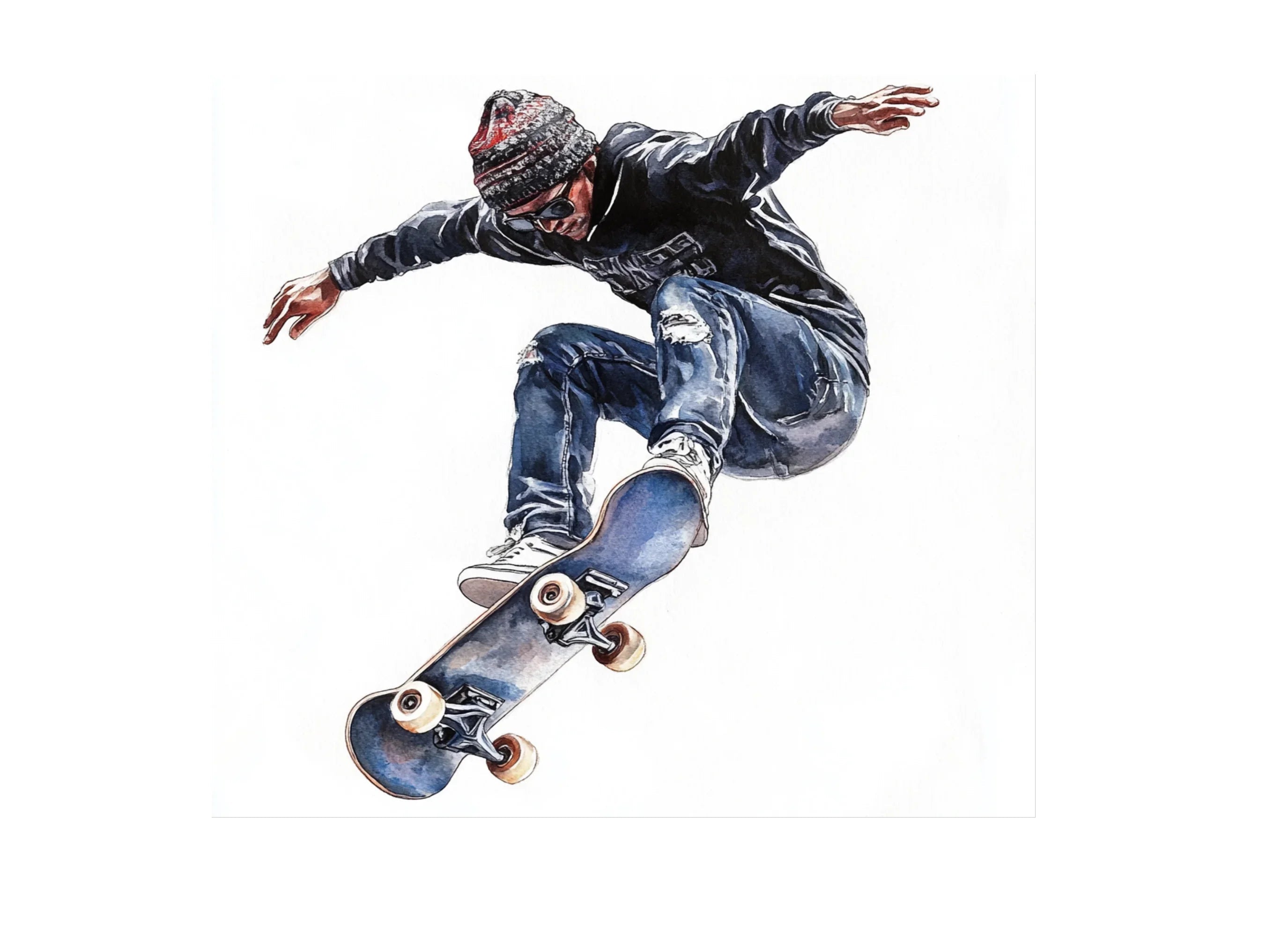 Skateboarder Tricks Clipart Bundle
