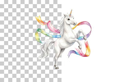 Dancing Unicorn with Rainbow Elements Clipart Bundle - CraftNest - Digital Crafting and Art