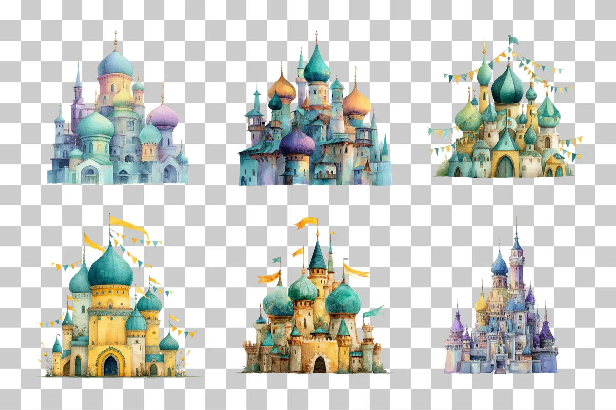 Castle Clipart Bundle: 384 Magical Designs - CraftNest - Digital Crafting and Art