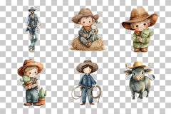 Cowboy Clipart Bundle - CraftNest - Digital Crafting and Art