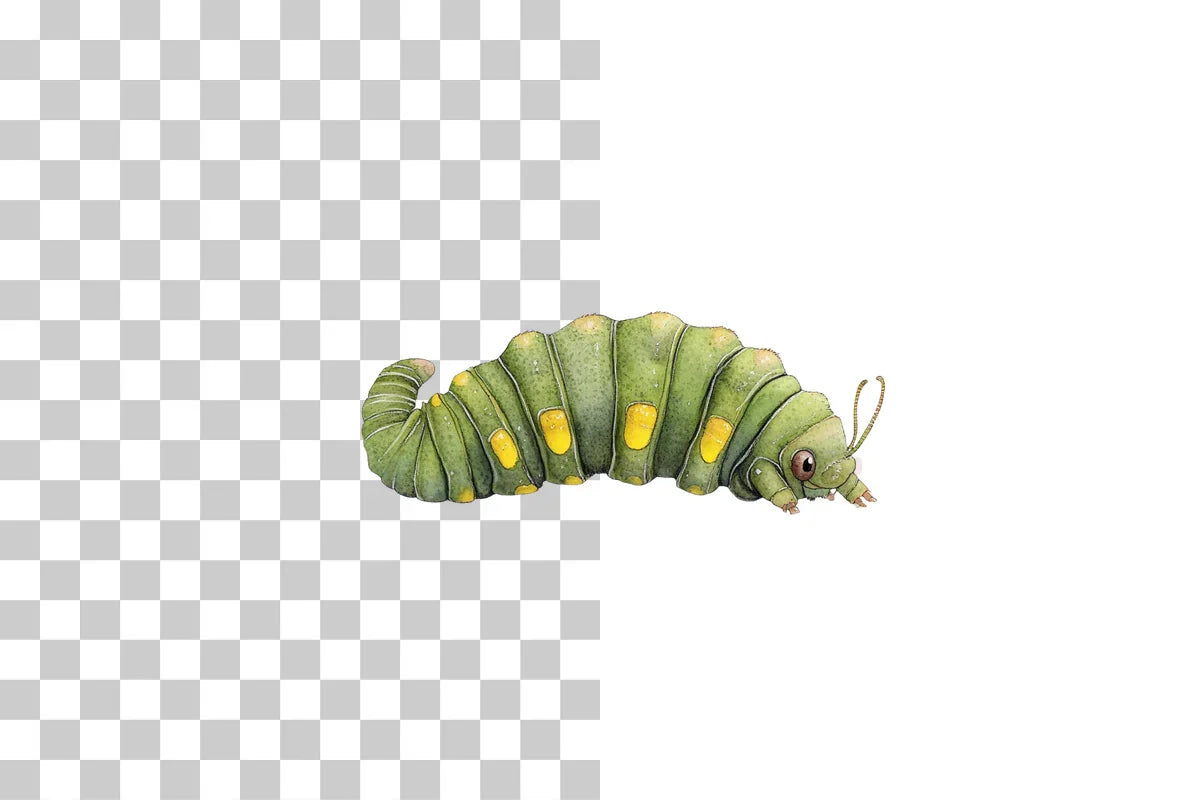 Cute Caterpillar Insect Clipart Bundle - CraftNest - Digital Crafting and Art