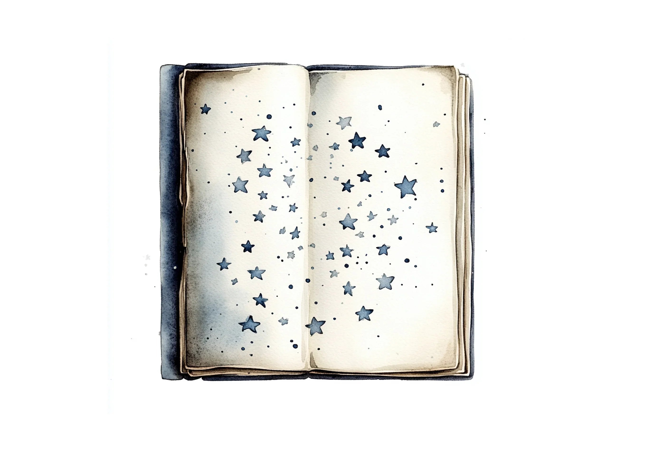 Starry Night Book Clipart Bundle
