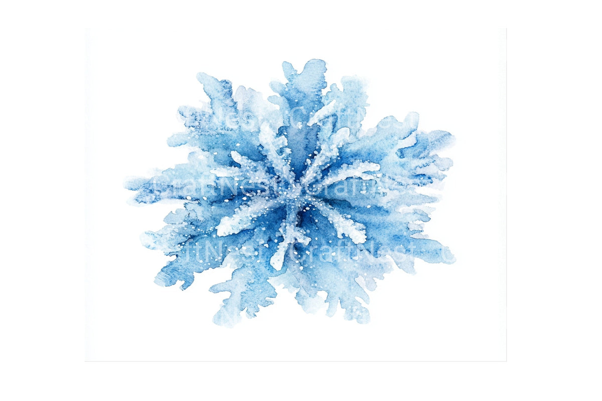 Blue Splashes Clipart Bundle