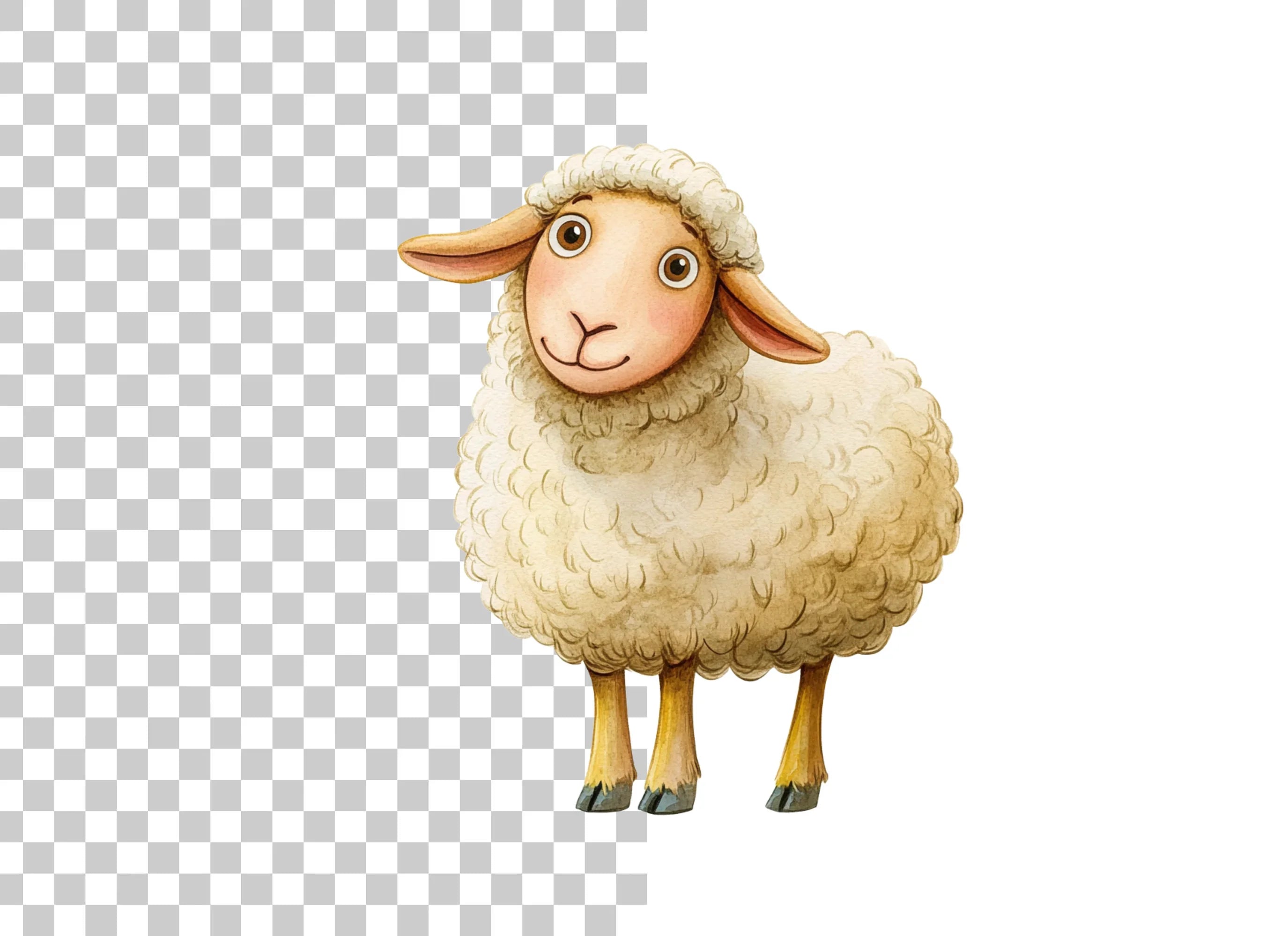Cute Sheep Clipart Bundle