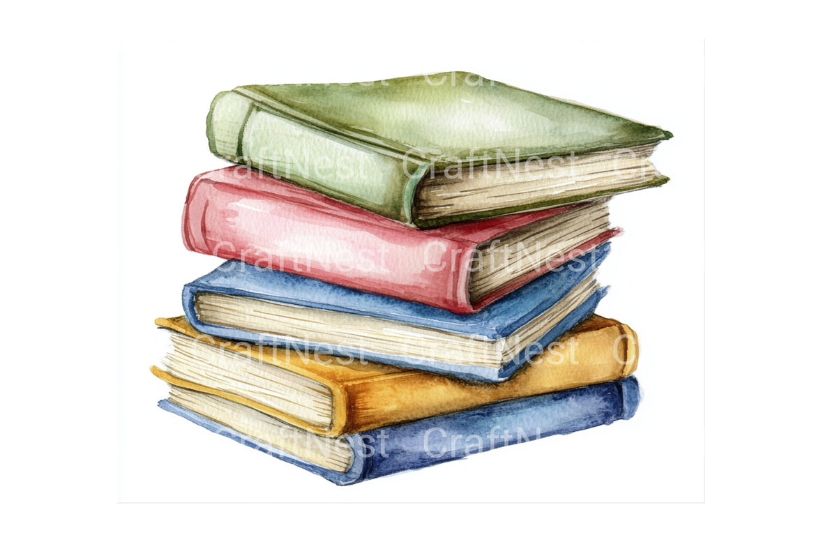 Colorful Stacks Clipart Graphics Planner
