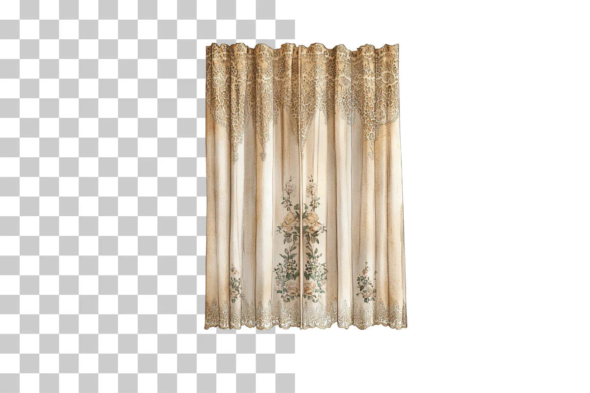 Vintage Lace Curtains Clipart Bundle - CraftNest - Digital Crafting and Art