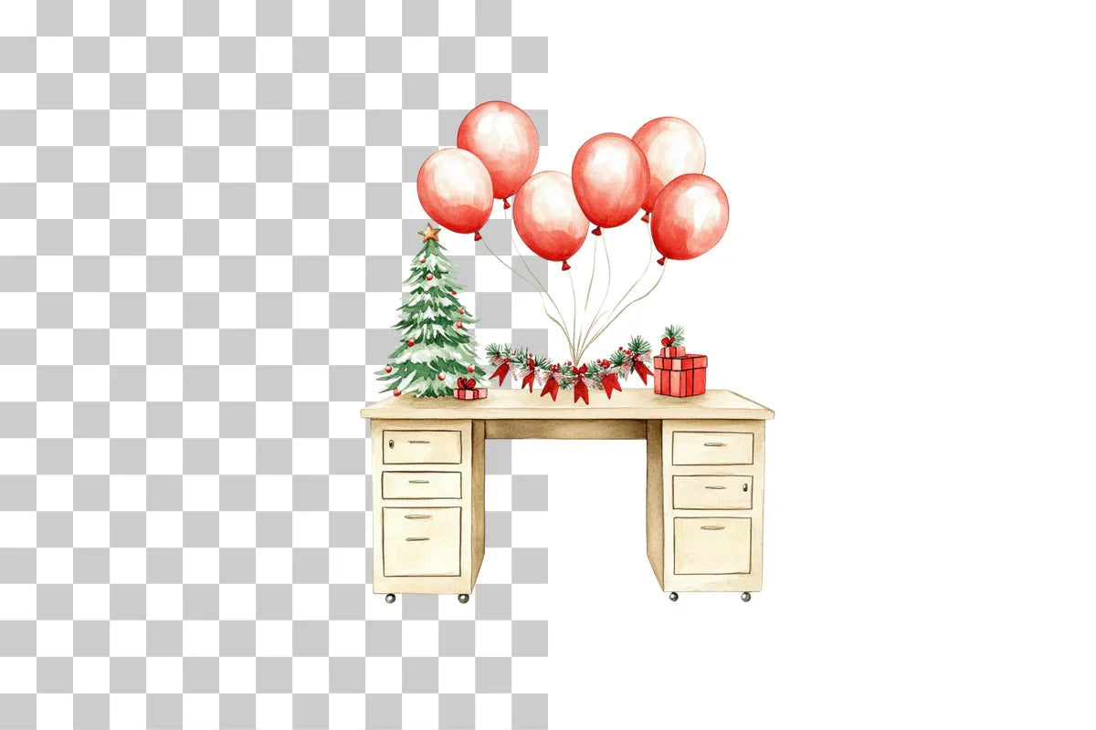 Holiday Desk Clipart Bundle - CraftNest - Digital Crafting and Art