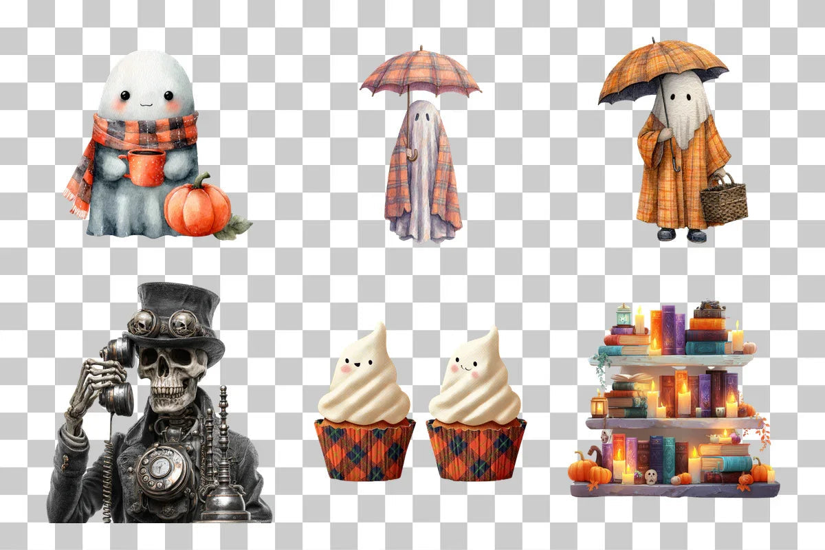 Halloween Spooky Season Clipart Bundle - CraftNest - Digital Crafting and Art