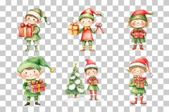 Cute Elf with Gift Clipart Bundle - CraftNest - Digital Crafting and Art
