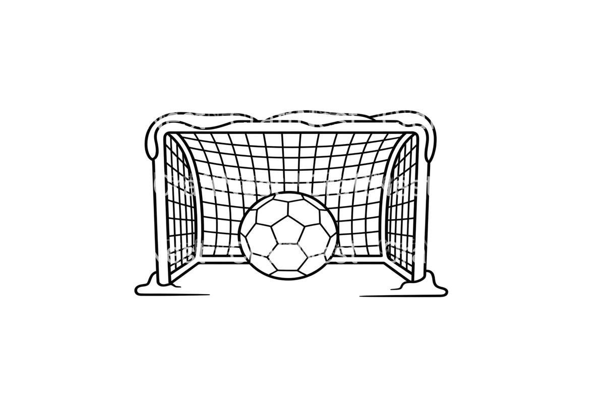 Christmas Soccer Goal Coloring Books