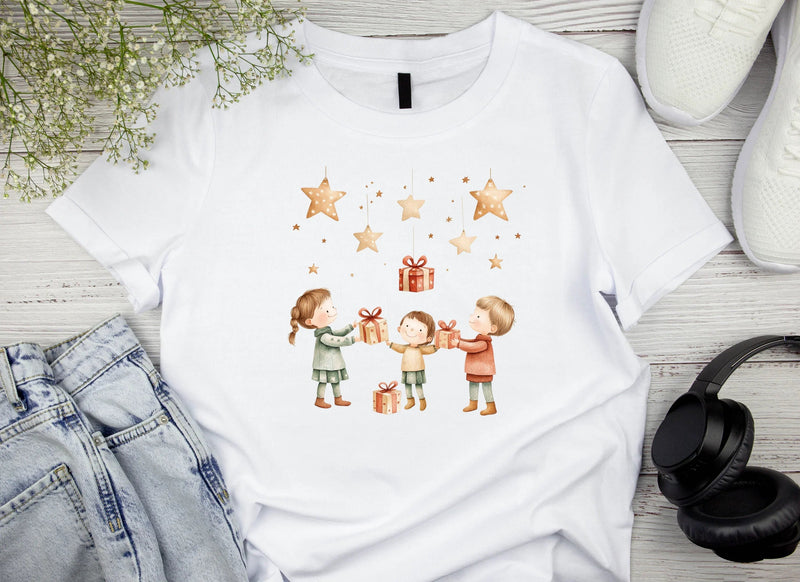 Kids Sending Gifts Clipart Bundle - CraftNest - Digital Crafting and Art