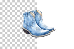 Denim Cowboy Boots Clipart Bundle - CraftNest - Digital Crafting and Art