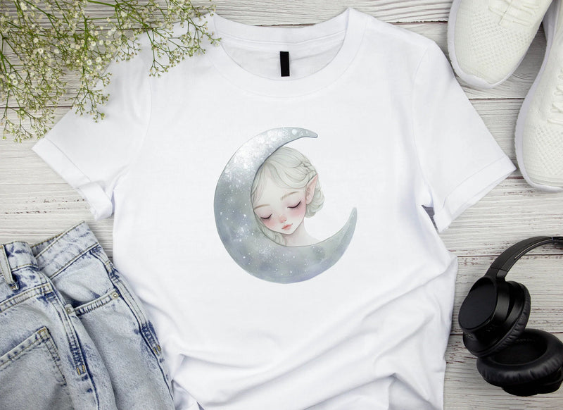 Moon Fairy Celestial Girl Clipart Bundle - CraftNest - Digital Crafting and Art
