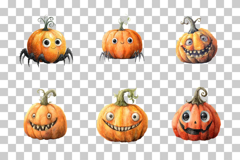 Spooky Pumpkin Clipart Bundle - CraftNest - Digital Crafting and Art