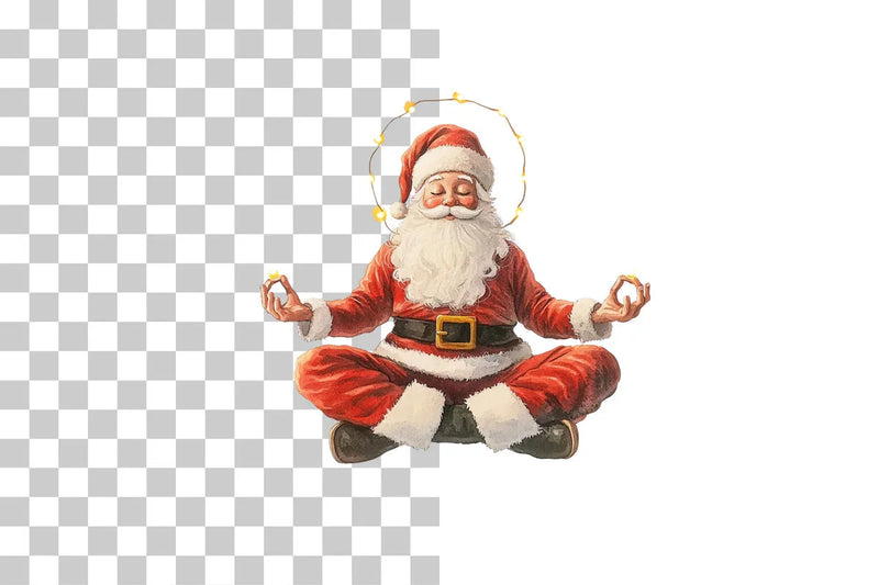Christmas Yoga & Festive Wellness Clipart Bundle - CraftNest - Digital Crafting and Art