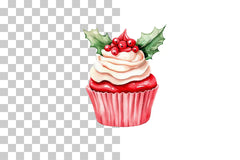 Holiday Cupcake Clipart Bundle - CraftNest - Digital Crafting and Art