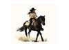 Cowgirl Riding Horse Clipart Bundle