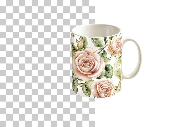 Floral Wrap Design Mug Bundle - CraftNest - Digital Crafting and Art