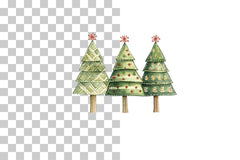 Patchwork Quilt Christmas Trees Clipart Bundle - CraftNest - Digital Crafting and Art