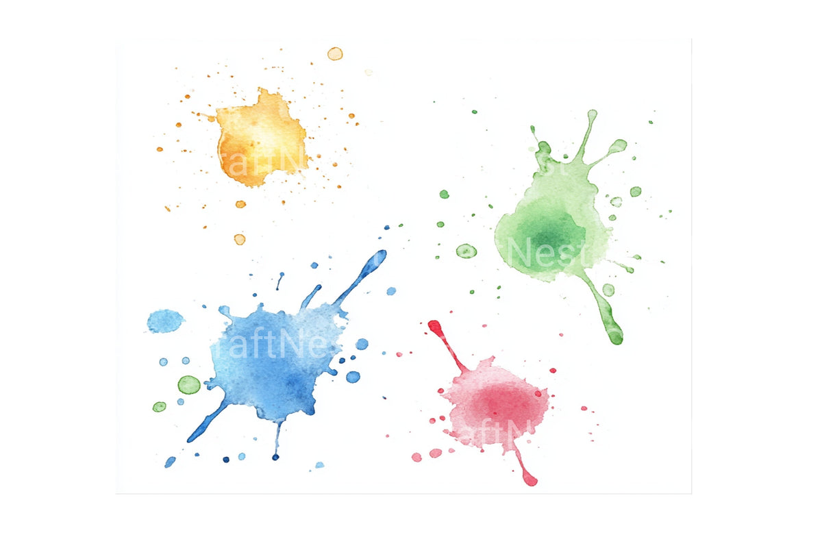 Vibrant Splatter Graphics Clipart Bundle
