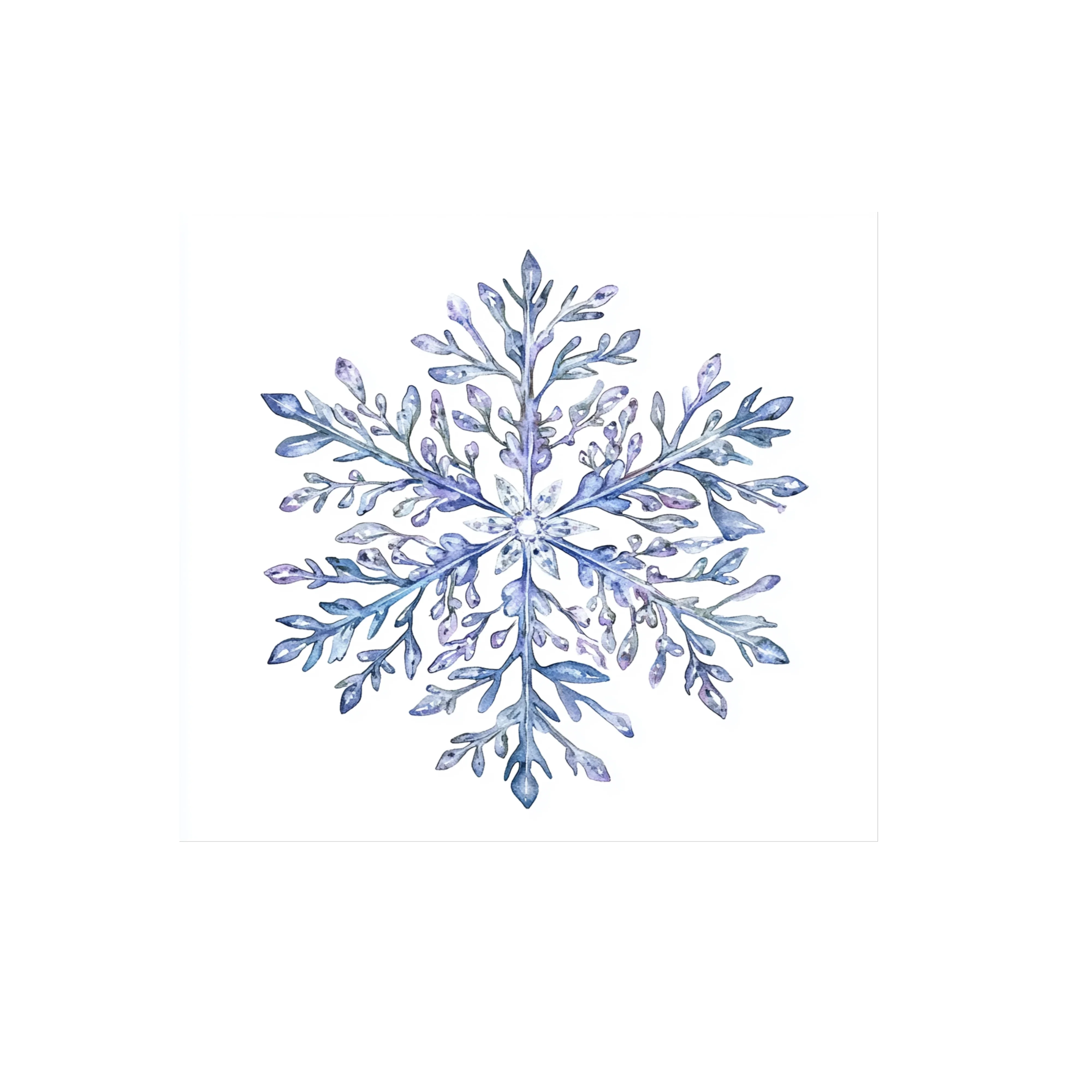 Winter Snowflake Clipart Bundle