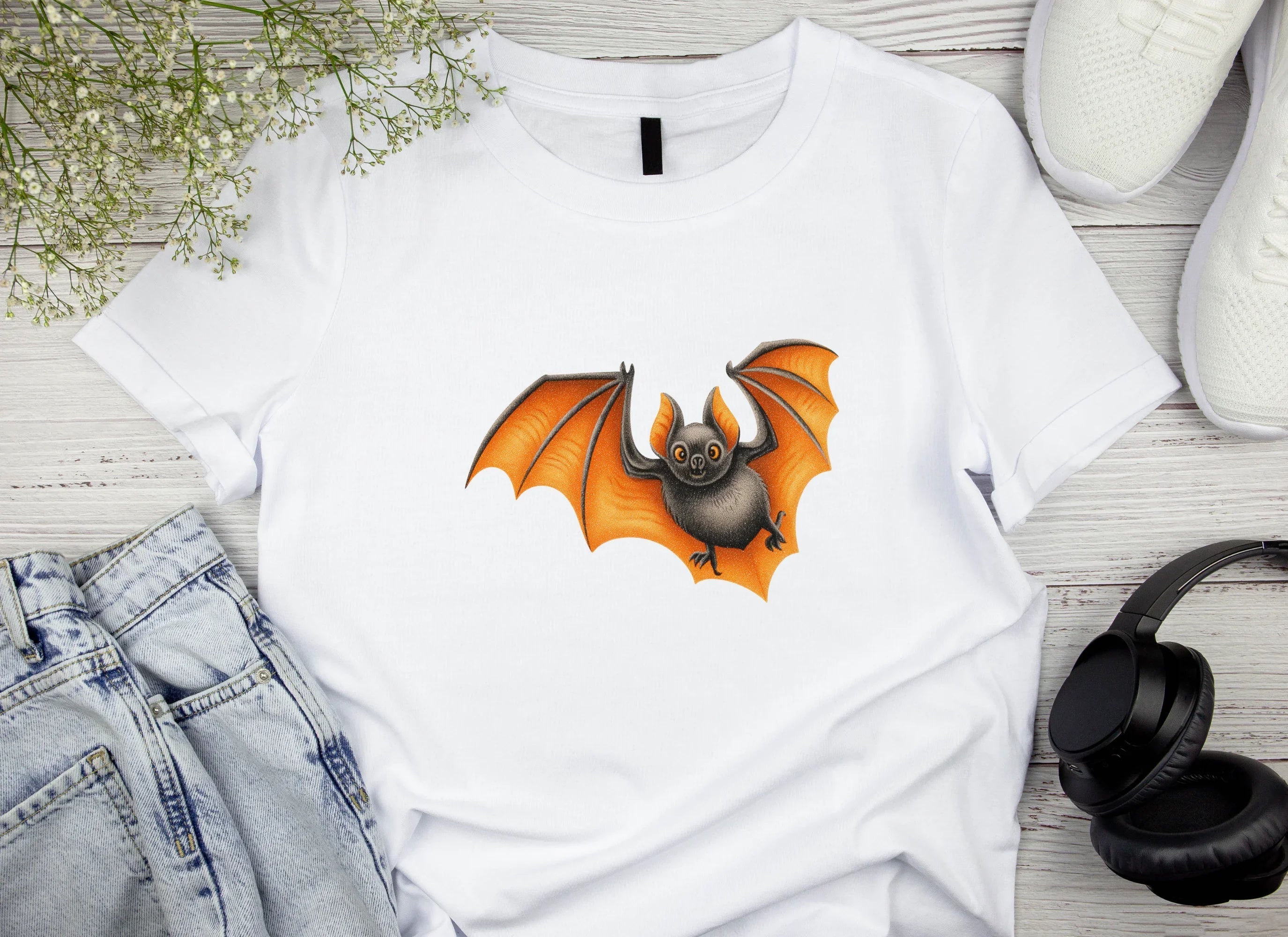 Cute Spooky Bat Clipart Bundle - CraftNest - Digital Crafting and Art