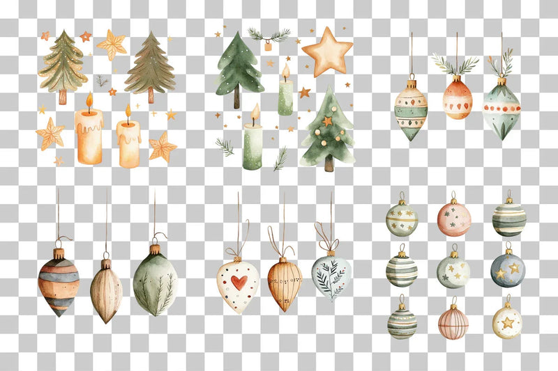 Ornaments Set Clipart Bundle - CraftNest - Digital Crafting and Art