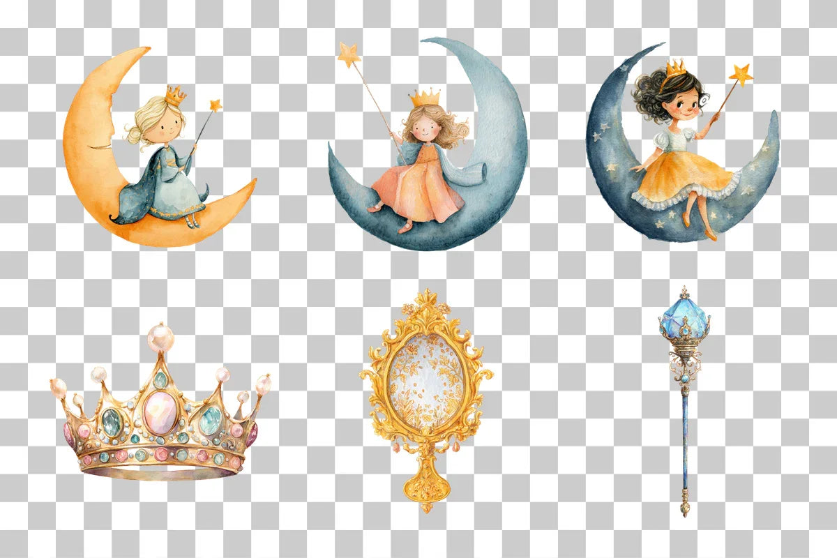 Princess Clipart Bundle - CraftNest - Digital Crafting and Art