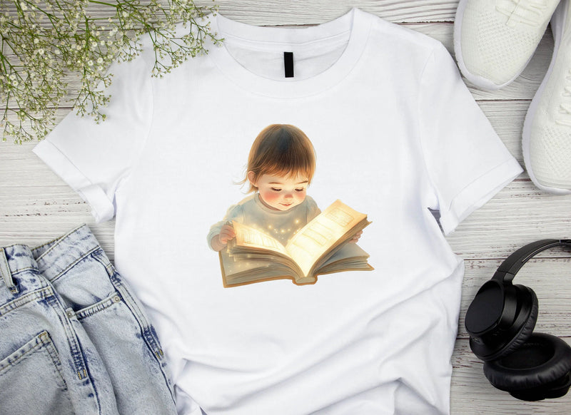 Child Reading Magic Book Clipart Bundle - CraftNest - Digital Crafting and Art