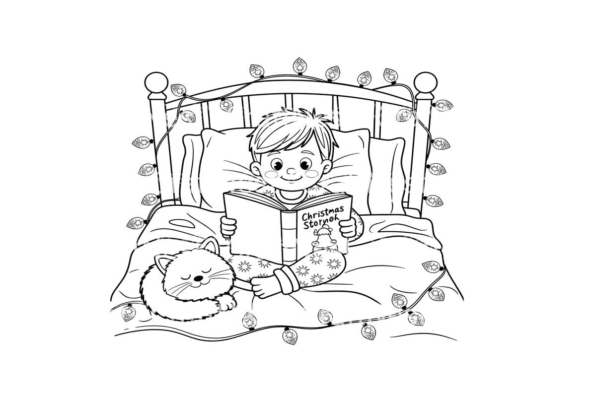 Christmas Story Time Coloring Books