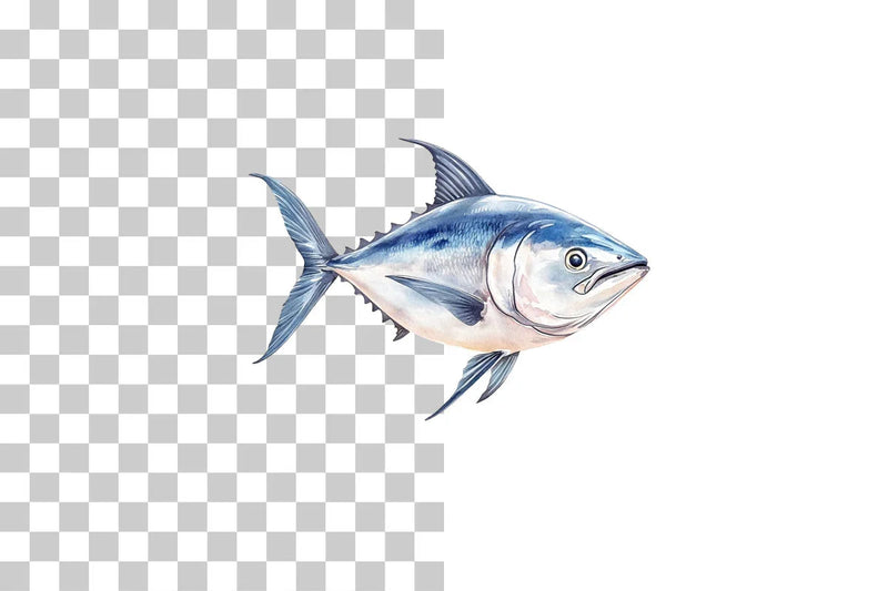 Tuna Fish Marine Life Clipart Bundle - CraftNest - Digital Crafting and Art