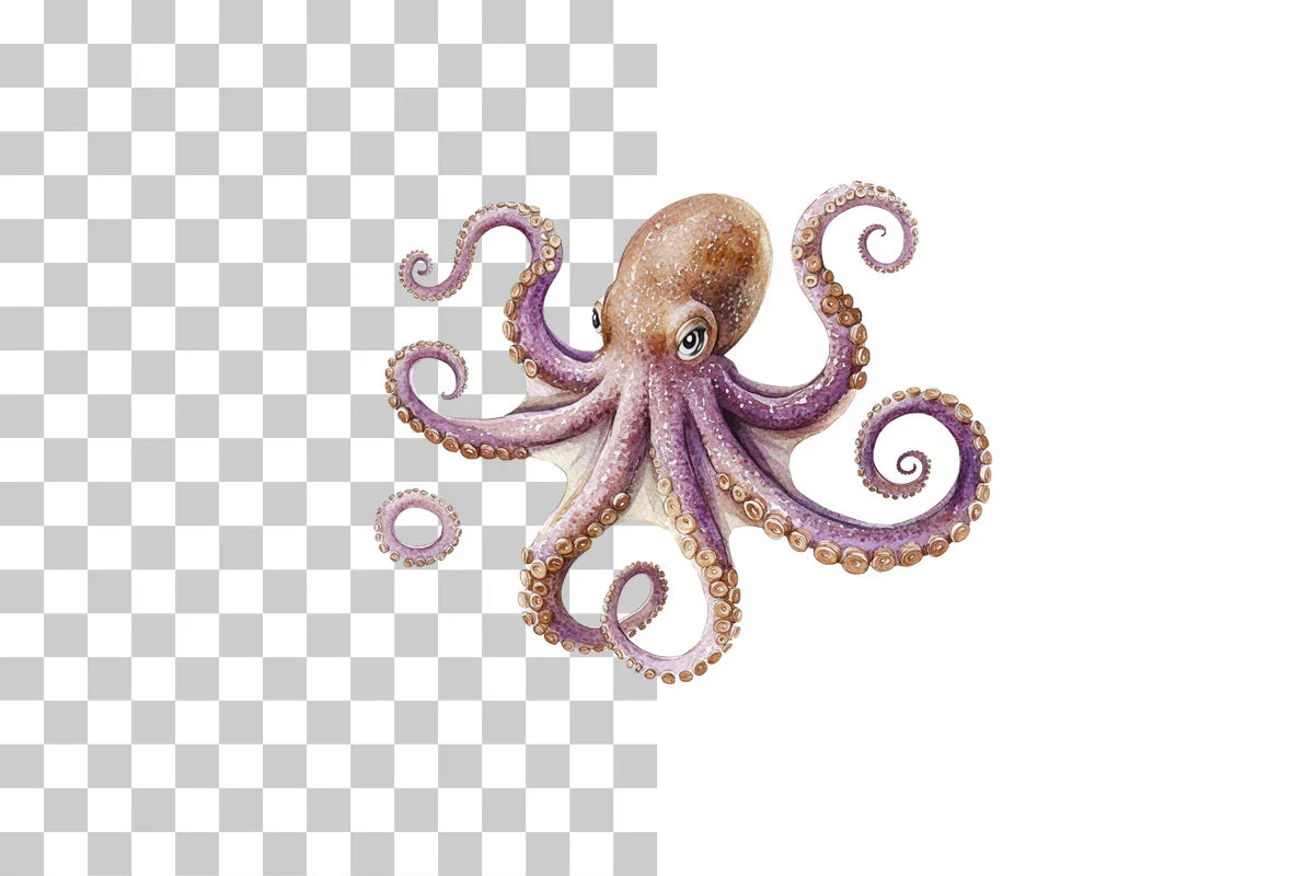 Vintage Octopus Sea Creature Clipart Bundle - CraftNest - Digital Crafting and Art