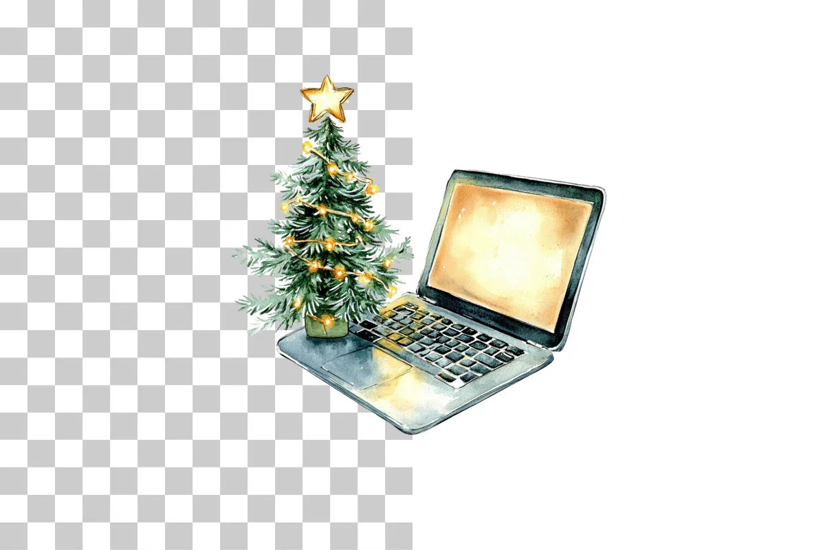 Christmas Laptop Clipart Bundle - CraftNest - Digital Crafting and Art