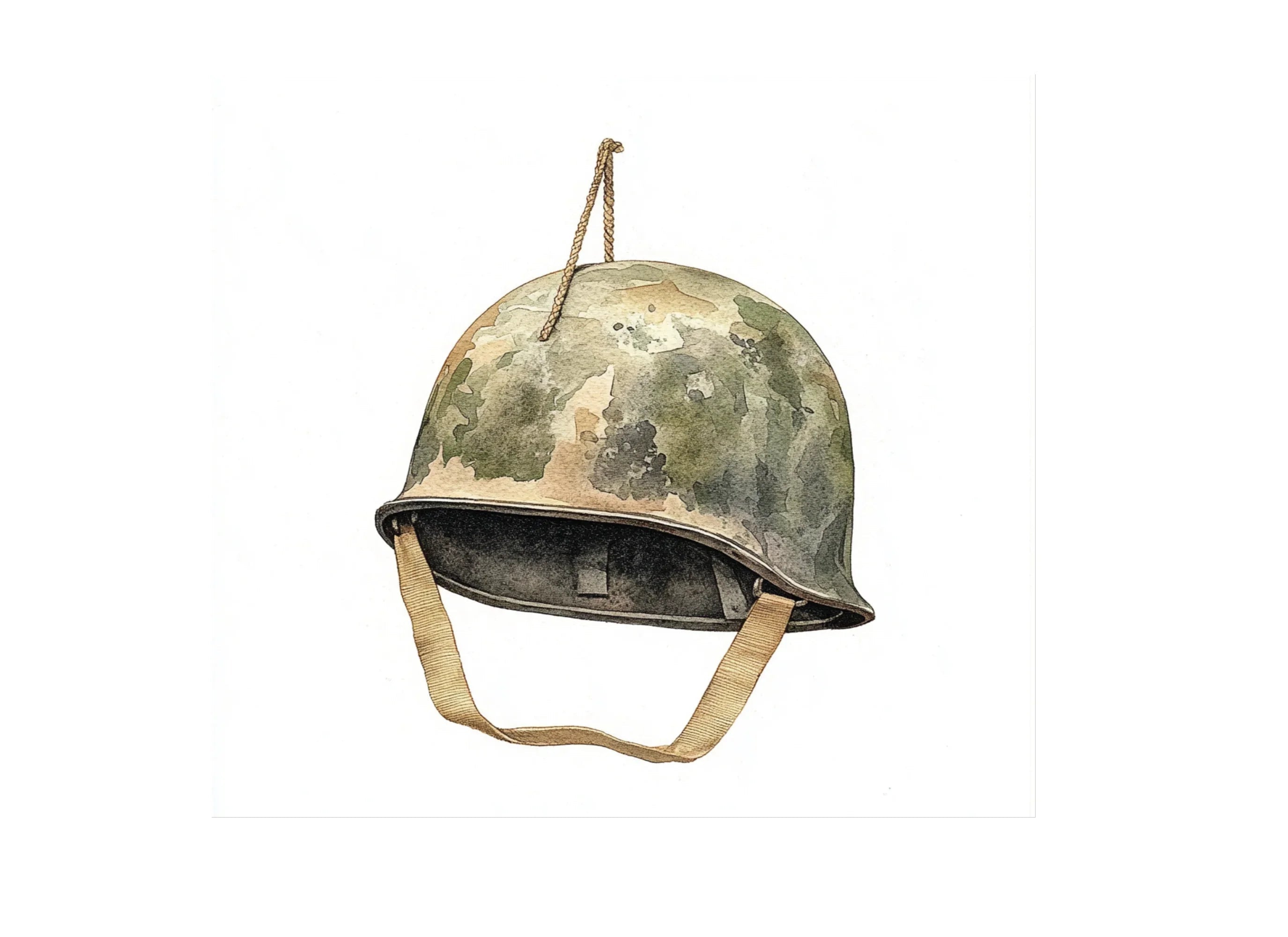 Vintage Military Helmets Clipart Bundle