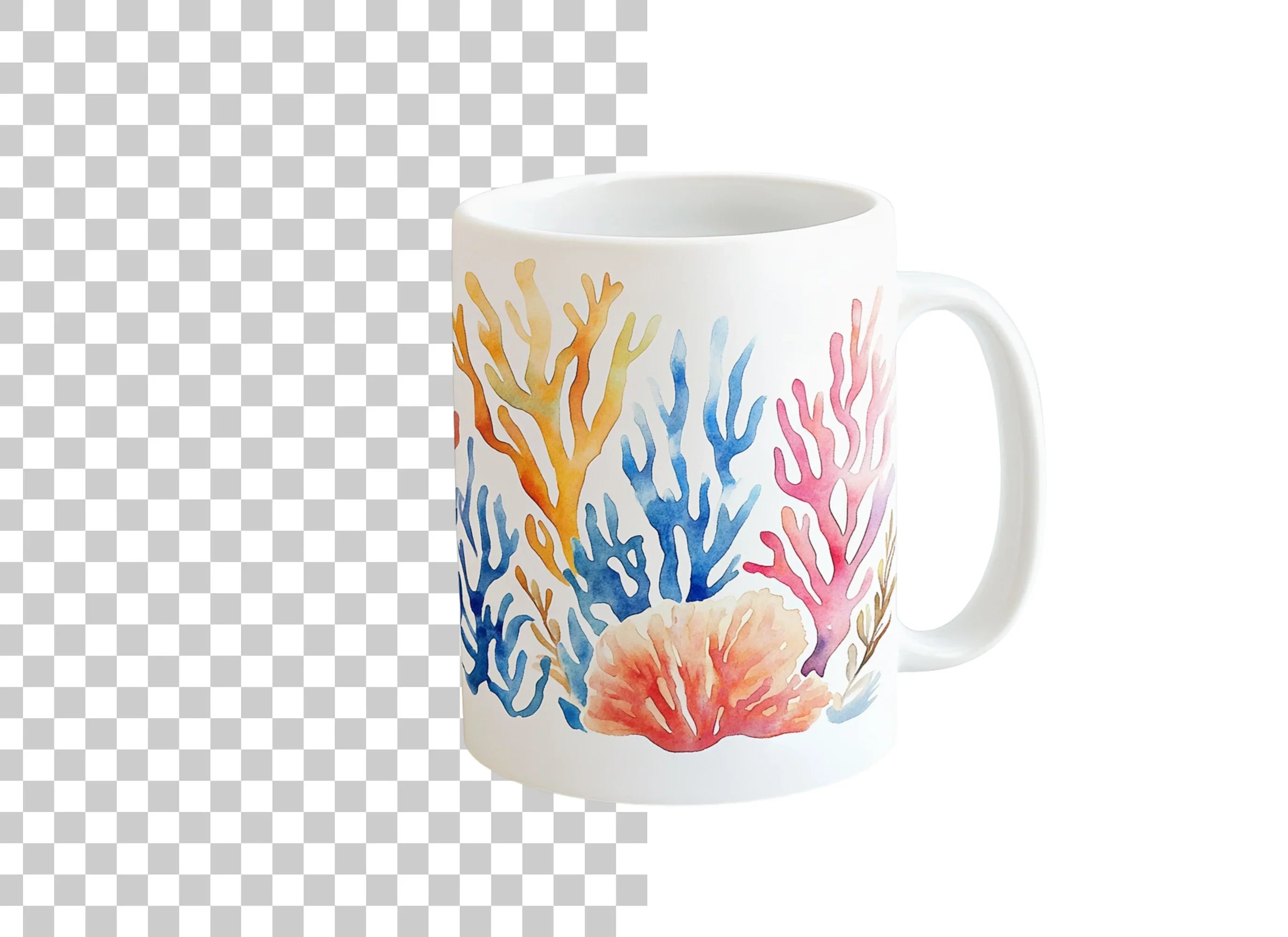 Vibrant Coral Reef Clipart Bundle