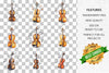 Violin Music Notes Clipart Bundle