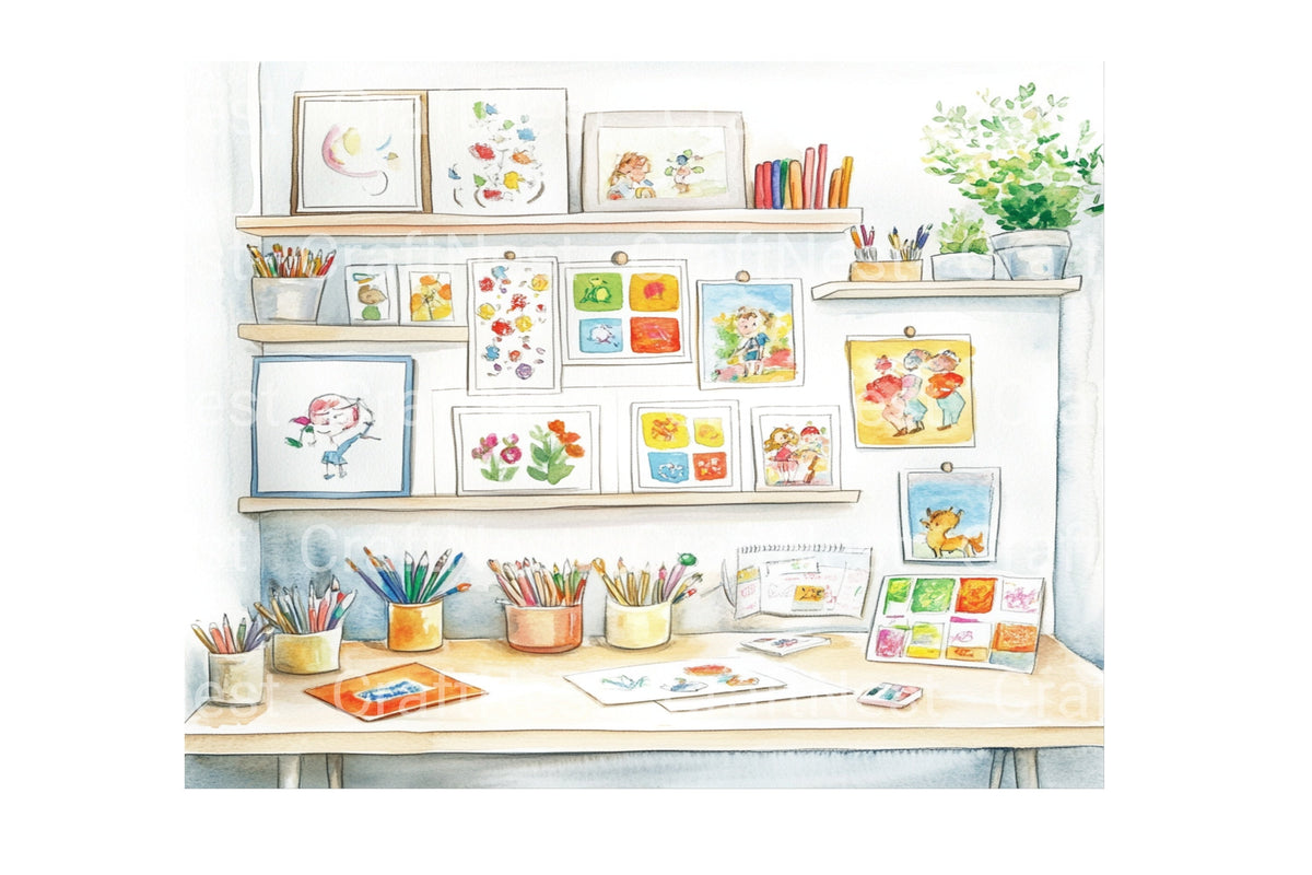 Studio Creative Workspace Clipart Bundle