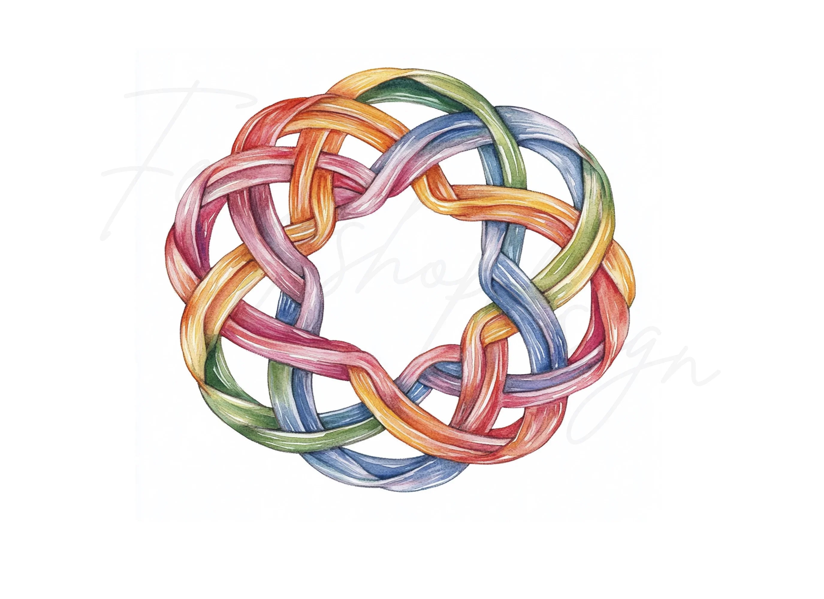 Colorful Celtic Knot Frames Clipart Bundle