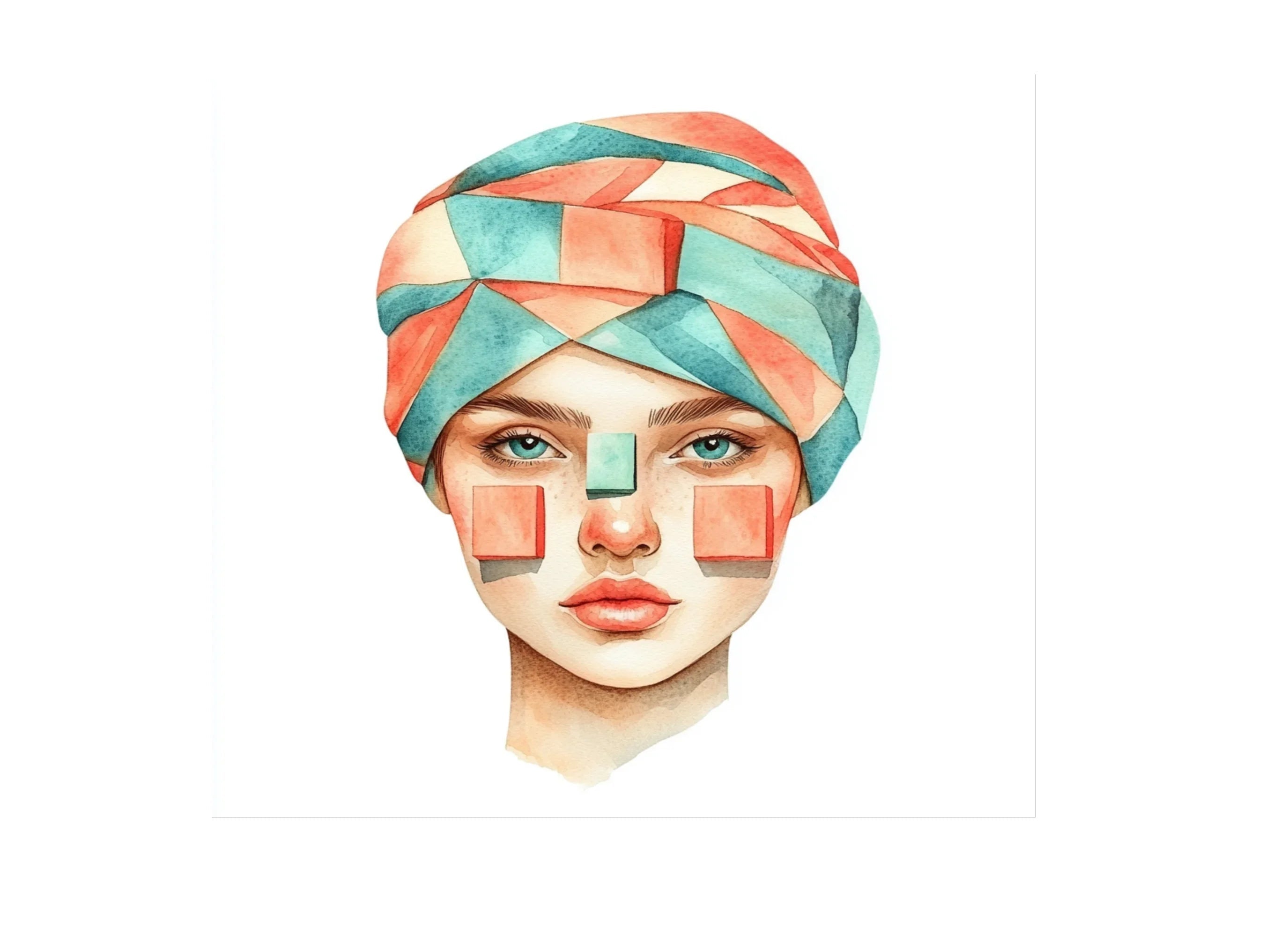 Abstract Geometric Headwear Clipart Bundle