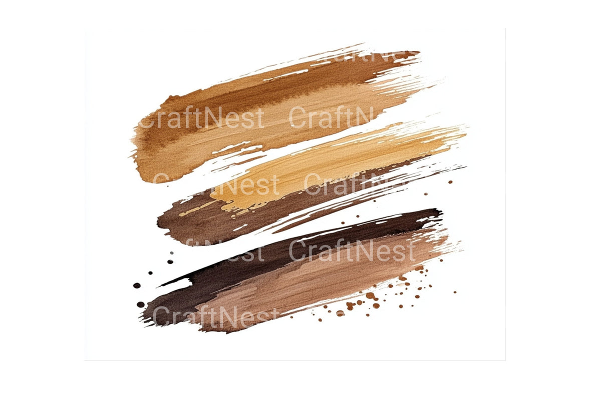Brown Swatches Clipart Bundle