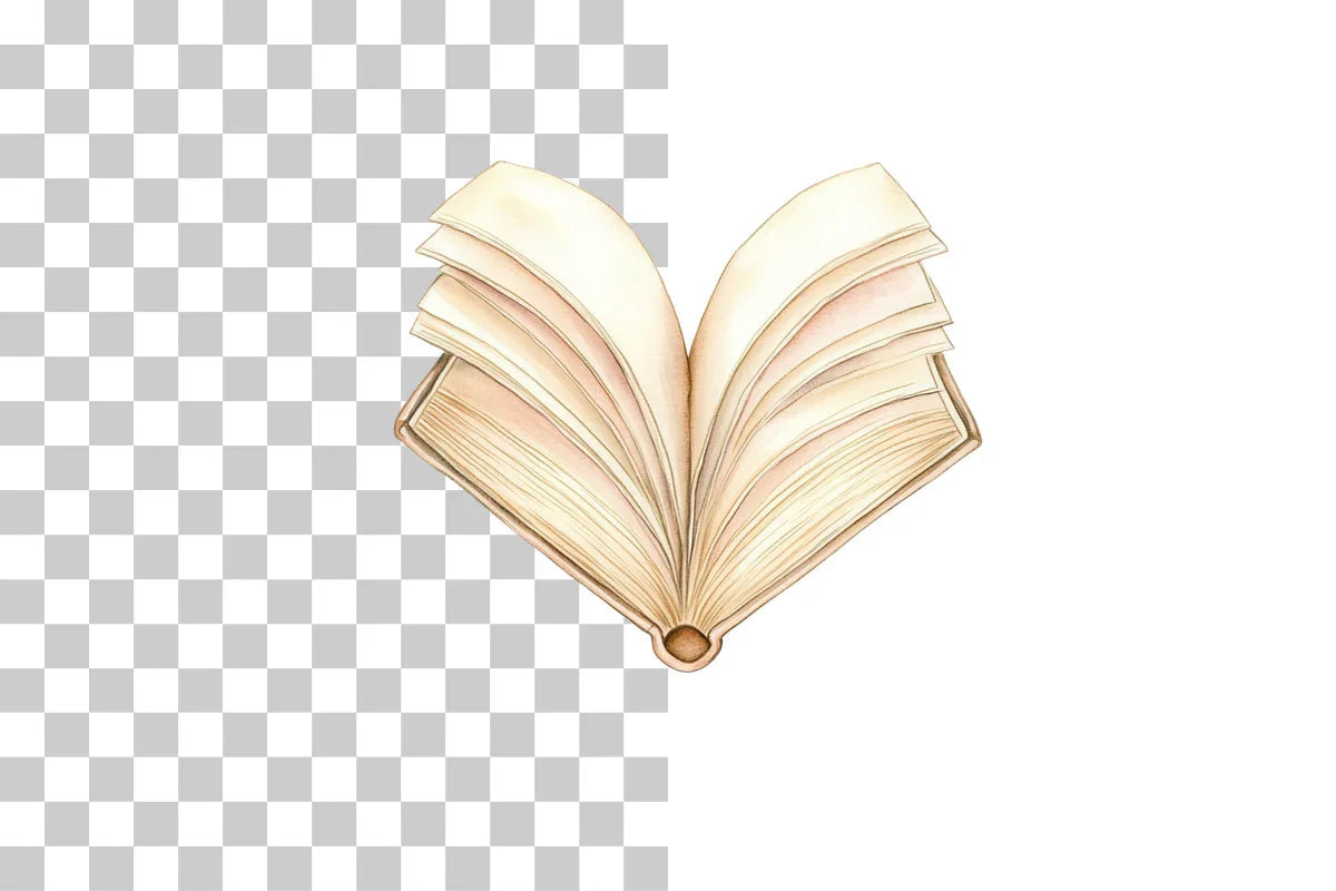 Heart Shaped Book Love Story Clipart Bundle - CraftNest - Digital Crafting and Art