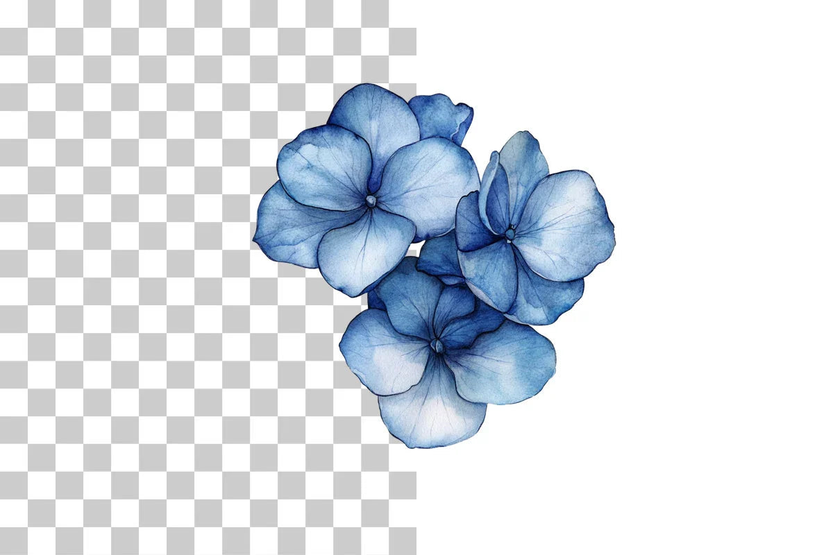 Blue Abstract Floral Art Clipart Bundle - CraftNest - Digital Crafting and Art