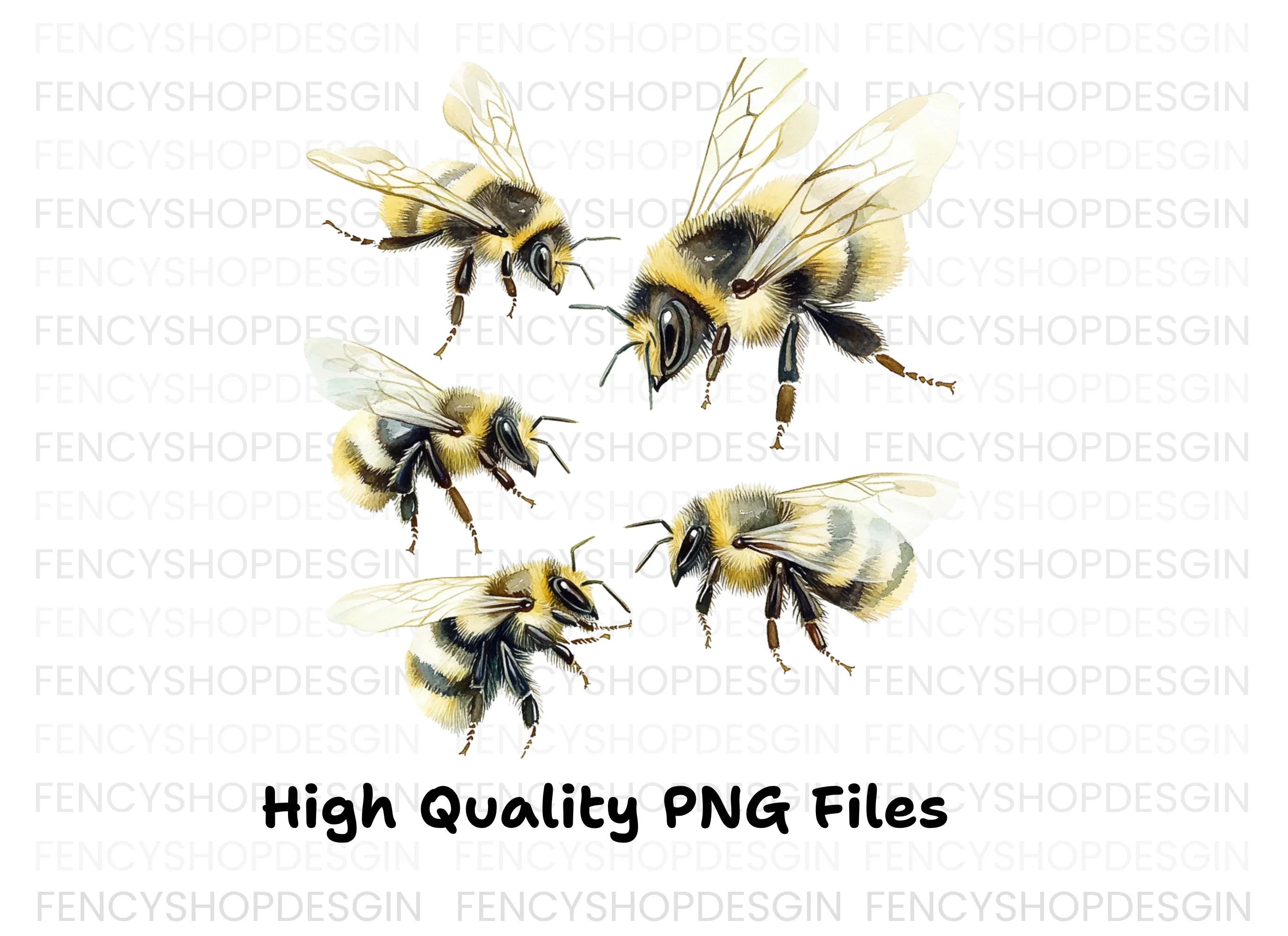 Bumblebee Clipart Bundle