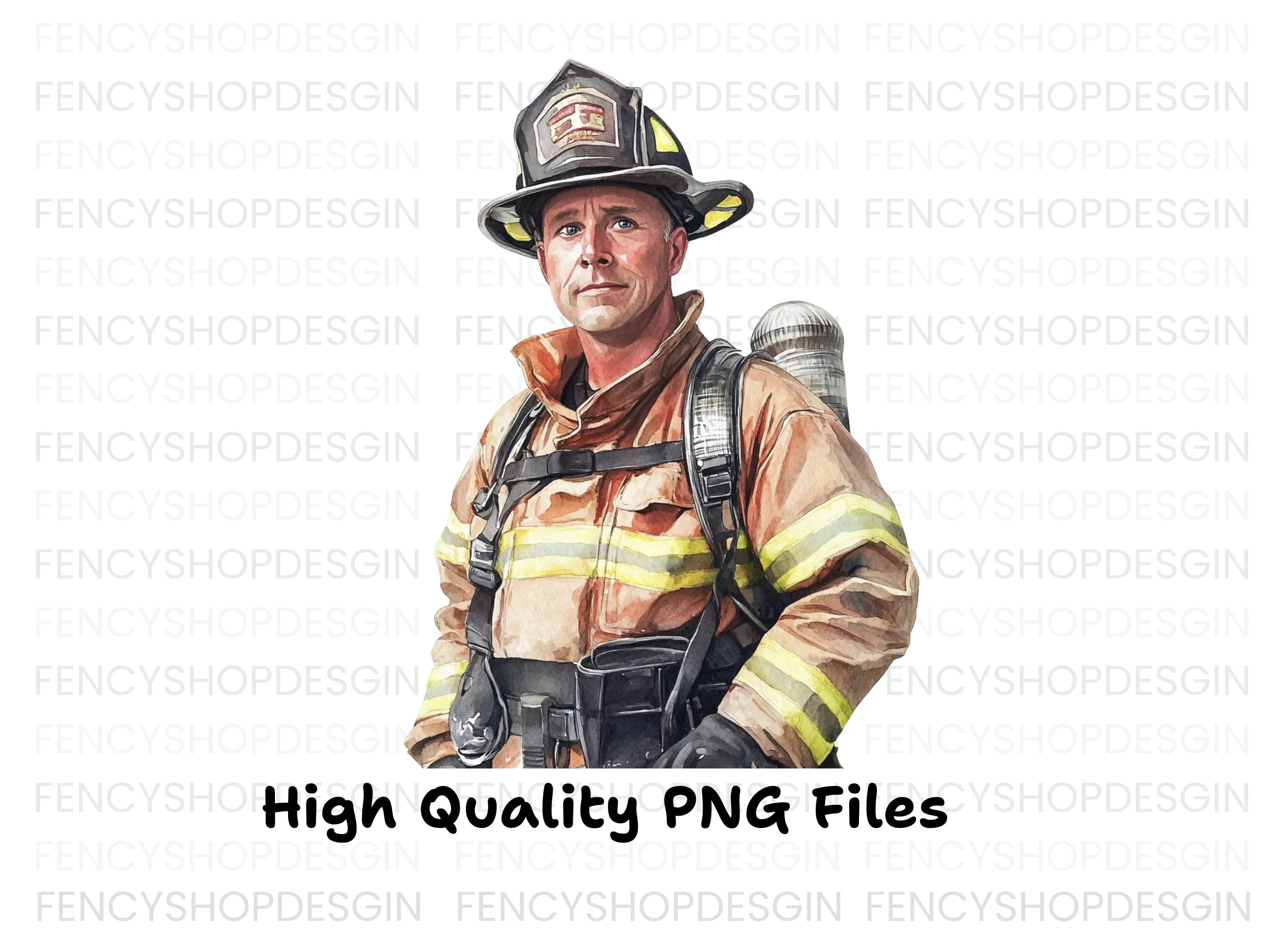 Diverse Firefighter Clipart Bundle